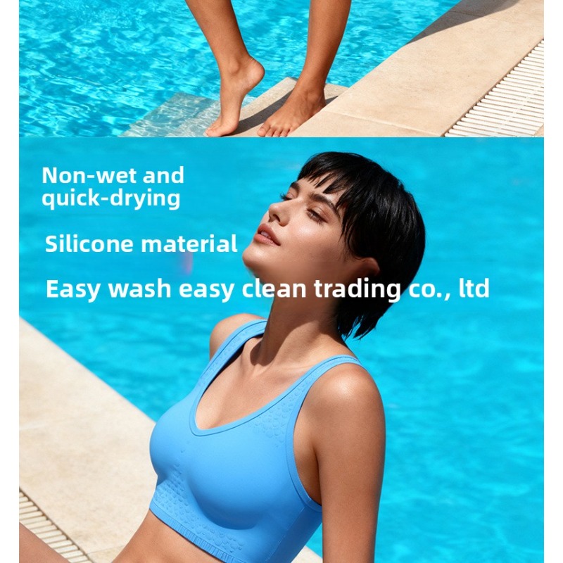 Silicone Women Swim Bikini Set - đánh giá và giá Minimizer Bra Women